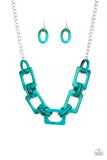 Sizzle Sizzle - Blue Paparazzi Necklace