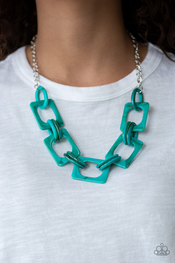 Sizzle Sizzle - Blue Paparazzi Necklace