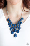 Shop Til You Teardrop - Blue Paparazzi Necklace