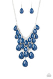 Shop Til You Teardrop - Blue Paparazzi Necklace