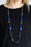 Shimmer Simmer - Blue Paparazzi Necklace