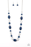 Shimmer Simmer - Blue Paparazzi Necklace