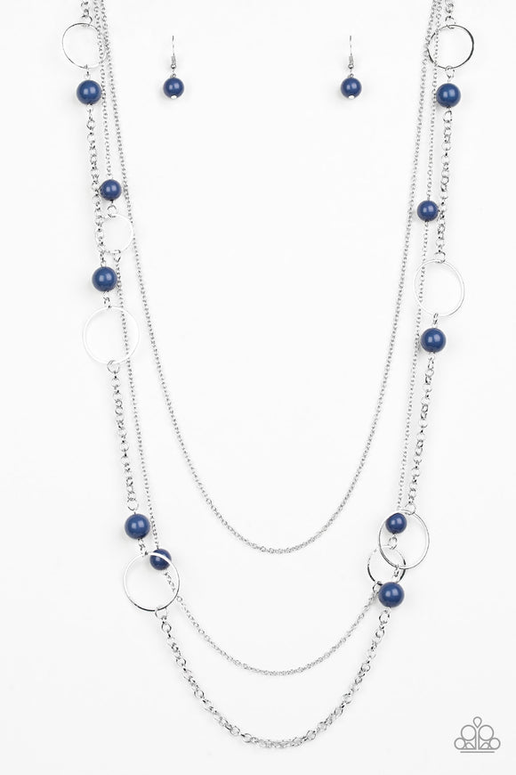 Beachside Babe - Blue Paparazzi Necklace