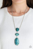 Making An Impact  - Multi Blue Paparazzi Necklace