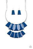 Lions, Tigress and Bears - Blue Paparazzi Necklace