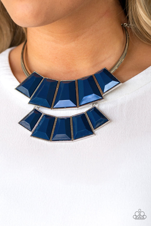 Lions, Tigress and Bears - Blue Paparazzi Necklace