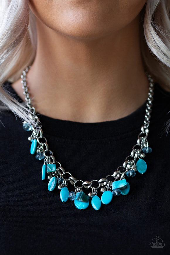 I Want To Sea The World - Blue Paparazzi Necklace