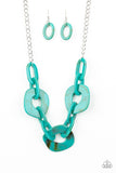 Courageously Chromatic - Blue Paparazzi Necklace