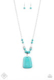 Sandstone Oasis - Blue Paparazzi Necklace Set