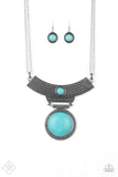 Lasting EMPRESS-ions - Blue Paparazzi Necklace Set