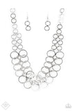 Metro Maven - Silver Paparazzi Necklace Set