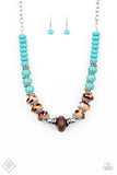 Desert Tranquility - Blue Paparazzi Necklace Set