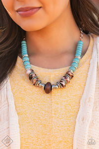 Desert Tranquility - Blue Paparazzi Necklace Set