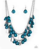 Life of the Fiesta - Blue Paparazzi Necklace