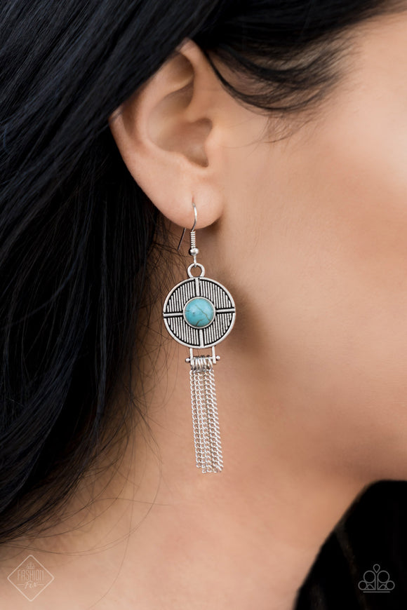 Desert Voyage - Blue Paparazzi Earrings