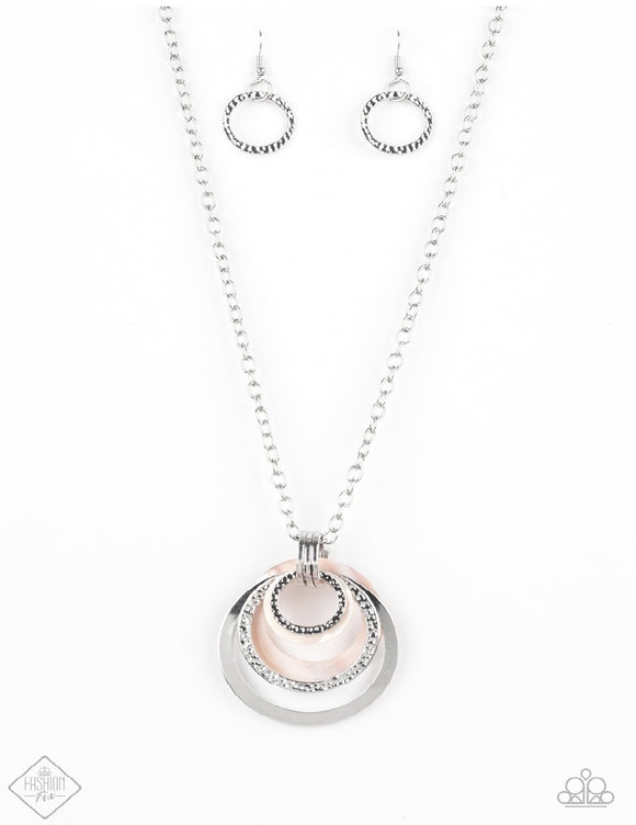 Coast Coasting - White & Silver Paparazzi Necklace Set