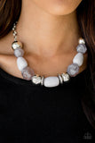 South Shores Sensation - White Paparazzi Necklace Set