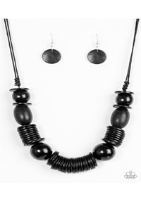 You Better Belize It - Black Wood Paparazzi Necklace Set