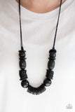 You Better Belize It - Black Wood Paparazzi Necklace Set