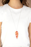 She Quill Be Loved -Red & Orange Paparazzi Necklace