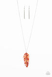 She Quill Be Loved -Red & Orange Paparazzi Necklace