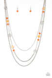 Pretty Pop-tastic! - Orange Paparazzi Necklace