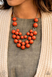 Miss Pop-YOU-larity - Orange Paparazzi Necklace