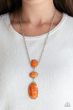 Making an Impact - Orange Paparazzi Necklace