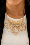 Metro Eclipse - Gold Paparazzi Necklace Set