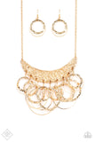 Metro Eclipse - Gold Paparazzi Necklace Set