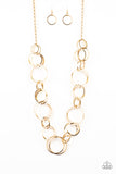 Natural Born Ringleader - Gold Paparazzi Necklace