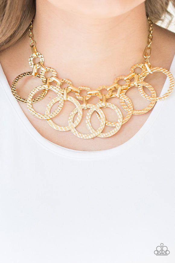 Jammin' Jungle - Gold Paparazzi Necklace