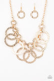 Jammin' Jungle - Gold Paparazzi Necklace