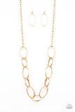 Ring Bling - Gold Paparazzi Necklace