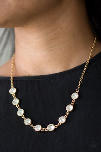 Starlit Social - Gold Paparazzi Necklace