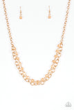 Block Party Princess - Gold Paparazzi Necklace Set