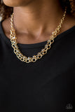 Block Party Princess - Gold Paparazzi Necklace Set