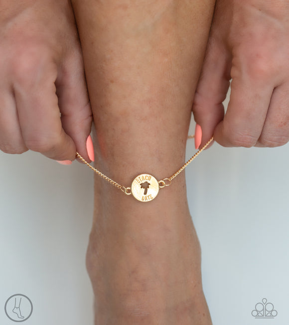 Summer Shade - Gold Paparazzi Anklet