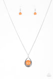 Rio Rancho Resplendence - Orange Paparazzi Necklace Set