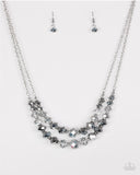 Strikingly Spellbinding - Silver Paparazzi Necklace Set