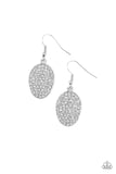 All Dazzle - White Paparazzi Earrings