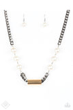 All About Attitude Multi - White Paparazzi Necklace