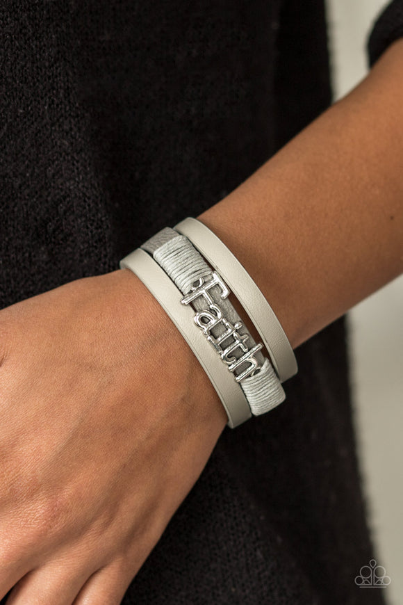 An Act Of Faith - Silver Paparazzi Bracelet