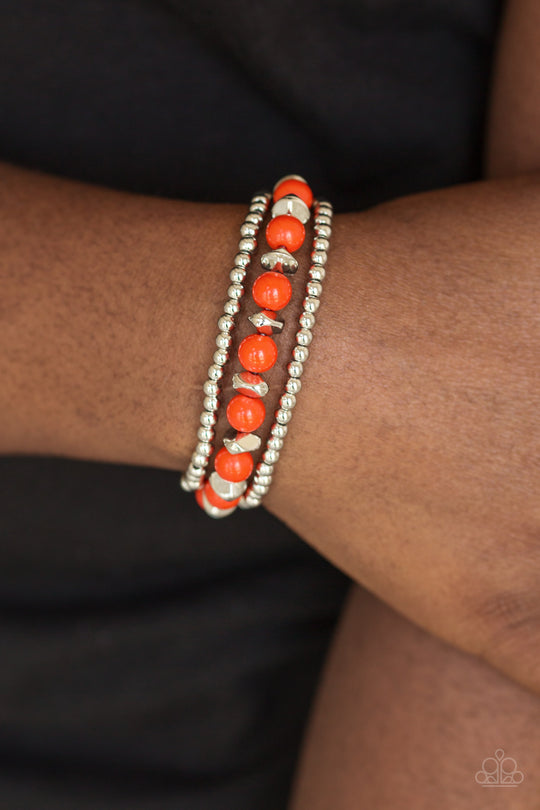 Epic Escape - Orange Paparazzi Bracelet