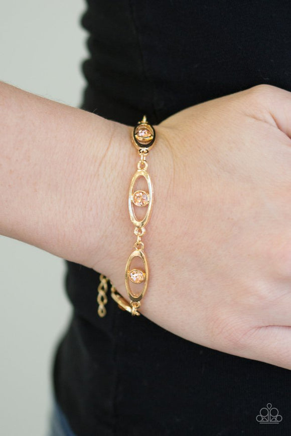 Starry Eyed - Gold Paparazzi Bracelet