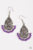 Baroque The Bank - Purple Paparazzi Earrings