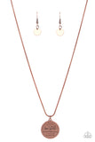 Be Still - Copper Paparazzi Necklace