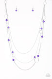 Beachside Babe - Purple Paparazzi Necklace