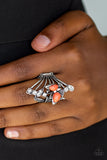 Beautiful In Butterflies - Orange Paparazzi Ring