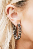 Breaking Chains - Black Paparazzi Earrings